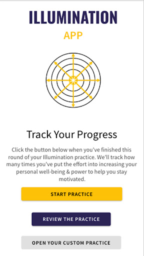 Android application Illumination Wellness Practice screenshort