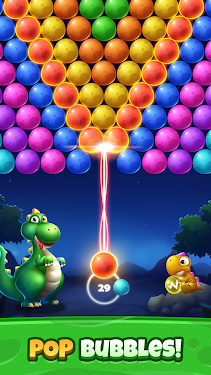#2. Bubble Shooter Primitive Eggs (Android) By: Games To The Moon