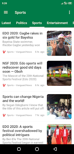 Nigeria News - Breaking News Screen 2