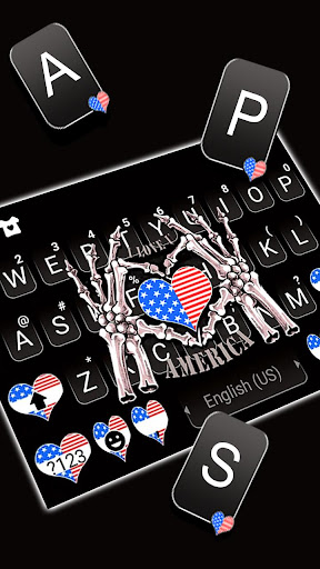 American Love Keyboard Backgro Screen 2