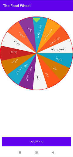 The Food Wheel Screen 3