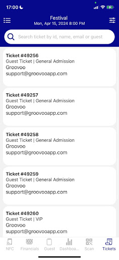 Groovoo Organizer Screen 3