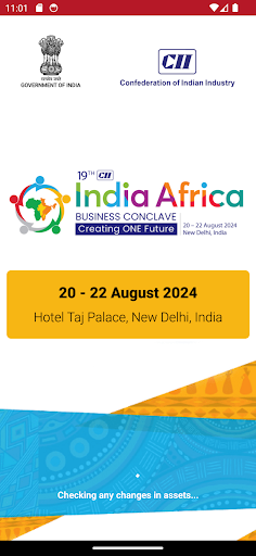 Android application India - Africa Conclave screenshort