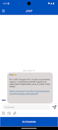 Android application JOST Hungaria screenshort