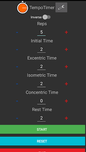 Android application TempoLifter screenshort