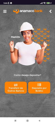 Android application Anamaco Bank screenshort