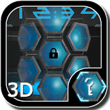 Next 3D Blue Go Locker Theme icon
