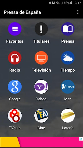 Android application Prensa de España screenshort