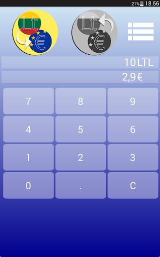 Euro Litas Converter EUR / LTL Screen 3