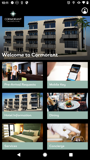 Android application Cormorant Hotel screenshort