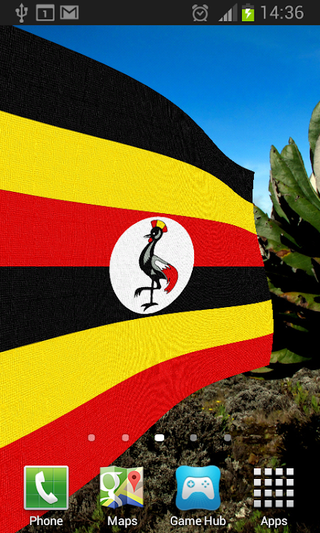Uganda Flag Live Wallpaper - 1.4 - (Android)