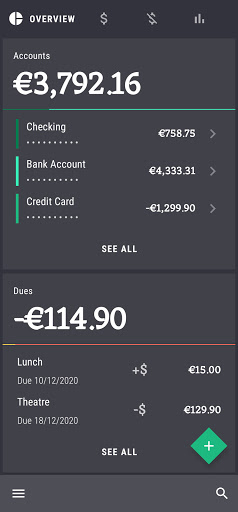 Android application MoneyBook screenshort