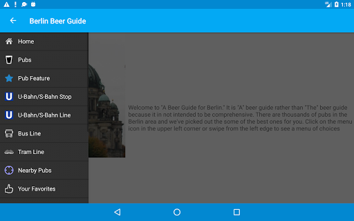 Screenshot of Beer Guide Berlin
