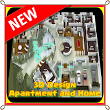 3D Design apartment and home icon