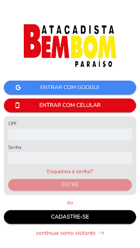 Android application Clube Bem Bom Paraíso screenshort