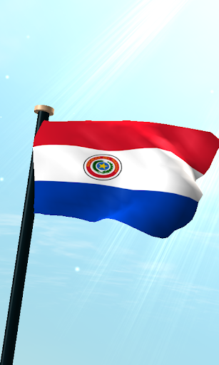 Android application Paraguay Flag 3D Wallpaper screenshort