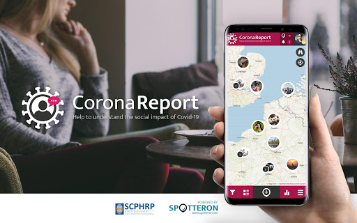 Android application CoronaReport - Social Science screenshort