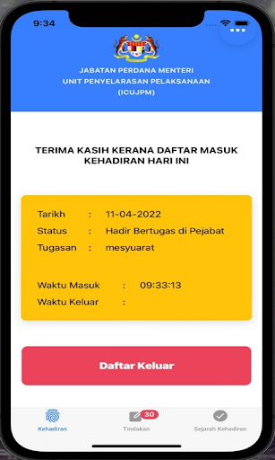 MyKerja ICU JPM Screen 3
