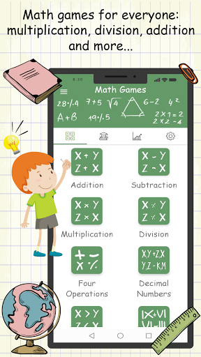 Math Games: Multiplication, Addition and more. 1.9 screenshots 1