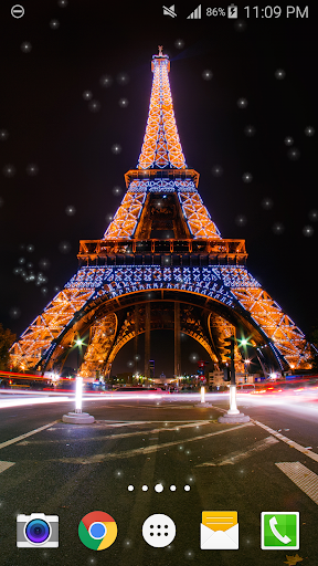 Eiffel Tower Live Wallpaper Screen 2