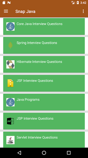 Snap Java (Java Interview ques Screenshot 4 - AppWisp.com