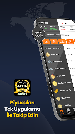 Android application Altın Fiyatları ve Canlı Döviz screenshort
