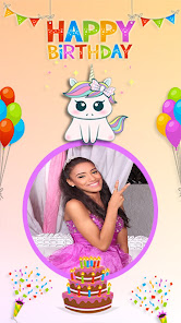 Screenshot 4 marcos de unicornio cumpleaños android