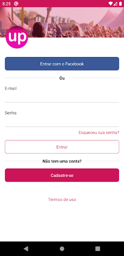 Android application UP Tickets screenshort