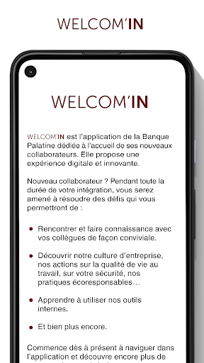 WelcomIN Screen 2