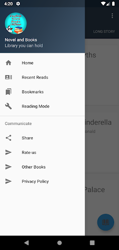 Android application English Novels & Books Offline screenshort