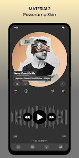 Material2 PowerAmp v3 Skin Tangkapan layar