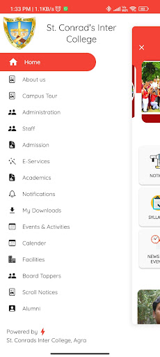 Android application conradsagra screenshort