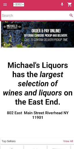 Android application Michaels Liquors screenshort
