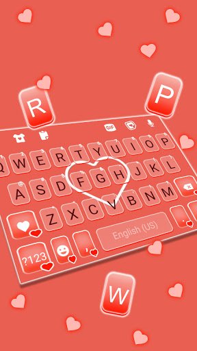 Heart Doodle Live Keyboard Bac Screen 2