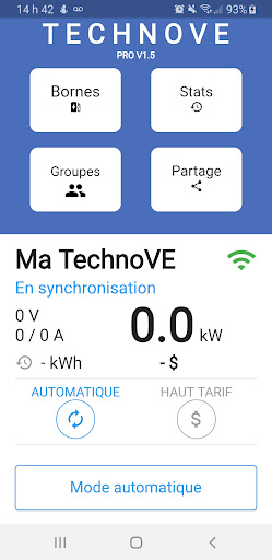Android application TechnoVE Pro screenshort