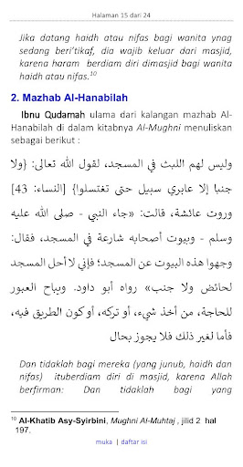 Perempuan Haidh Masuk Masjid