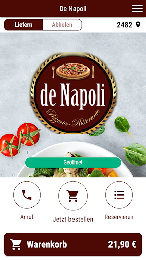 Android application De Napoli screenshort