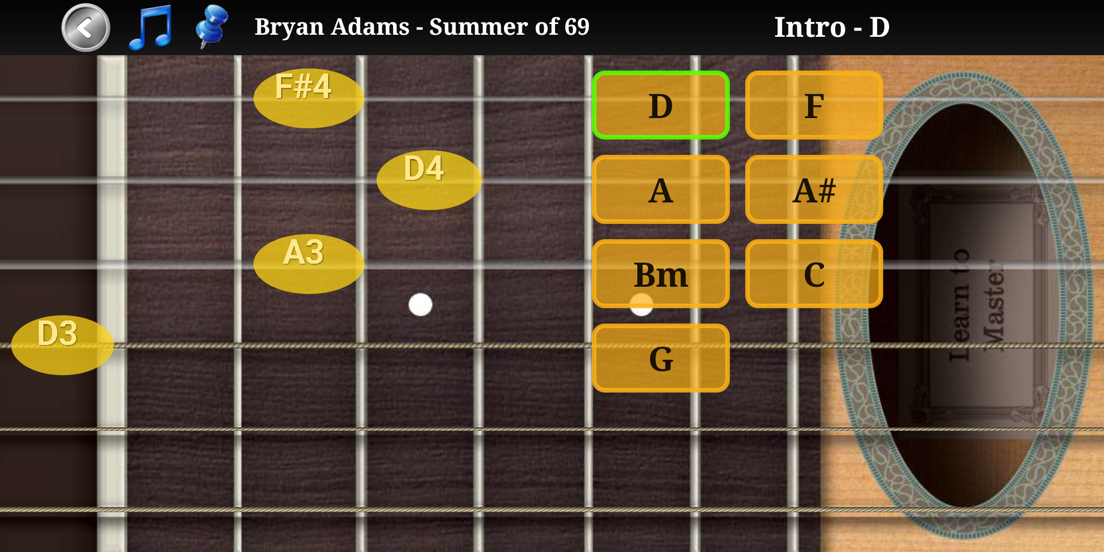 Android application Guitar Scales & Chords Pro screenshort