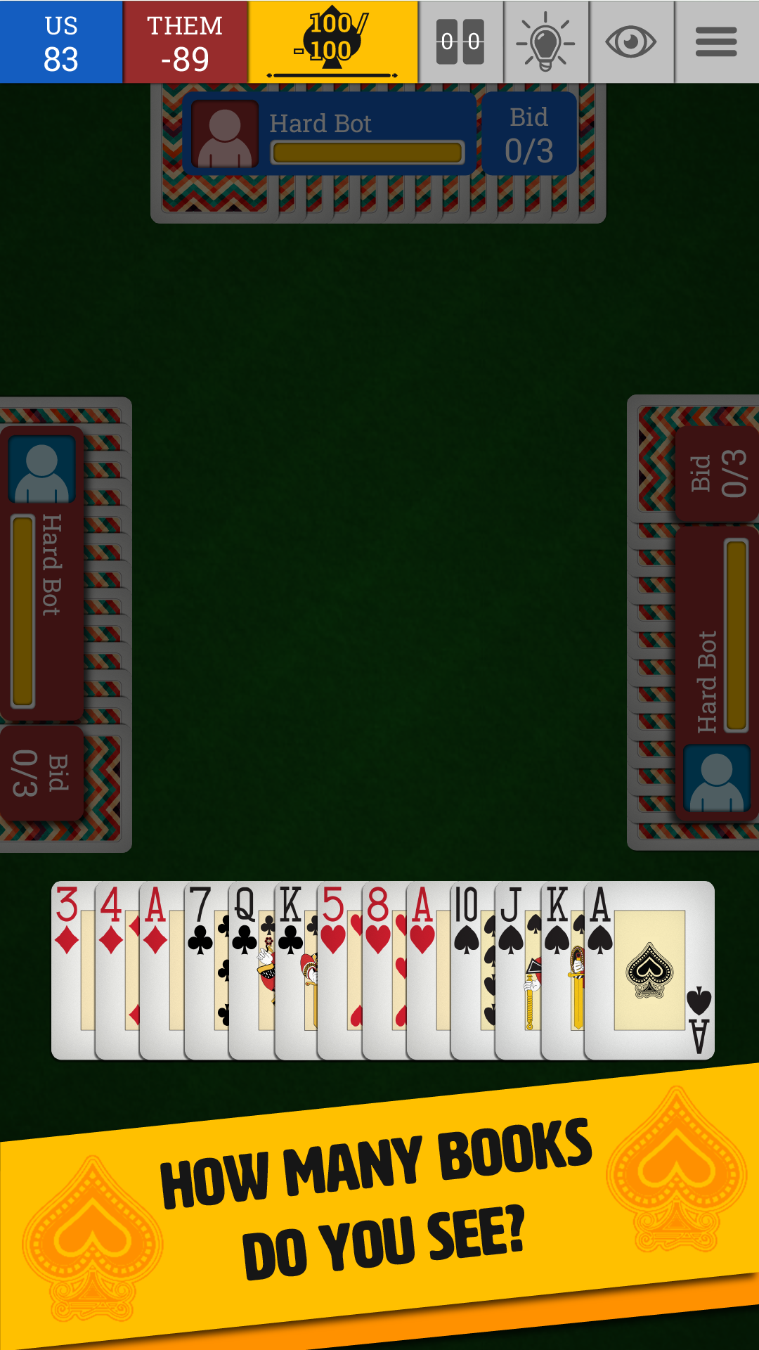 Android application Spades Online: Trickster Cards screenshort