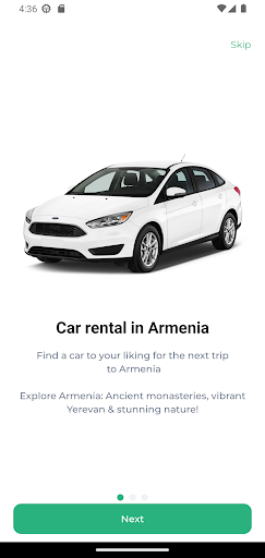Android application Armenia rent a car: ArmeniaCar screenshort