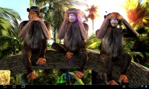 Ảnh chụp màn hình 3D Three Wise Monkeys