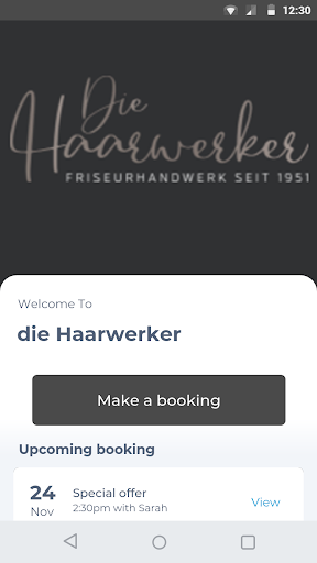 Android application die Haarwerker screenshort