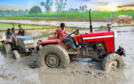 Android application Indian Tractor Simulator screenshort