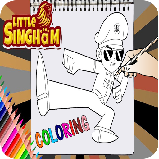 Little Singham Coloring BOOK