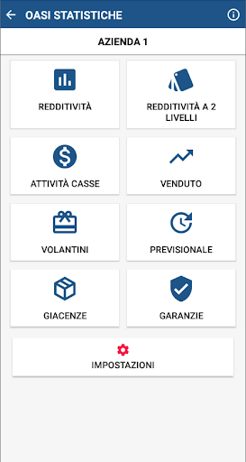 Android application Oasi Statistiche screenshort