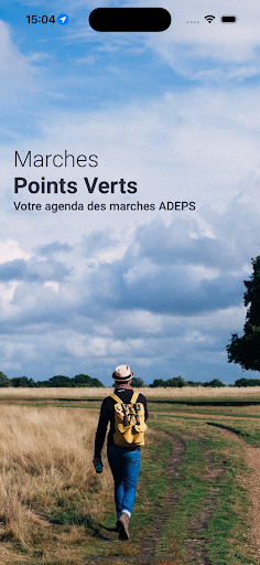 Android application Marches Points verts screenshort