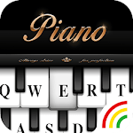 Cover Image of Download Black&White Piano Keyboard The  APK