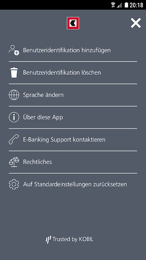 BEKB smartLogin Screen 3
