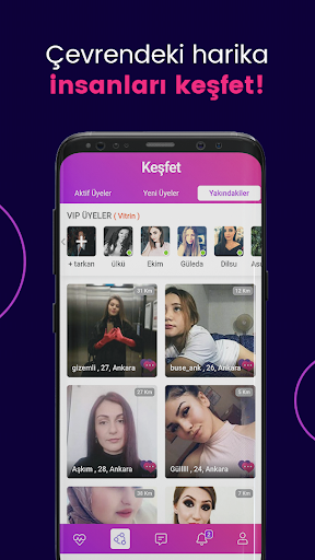 Android application Holaa: Arkadaş Ara Sevgili Bul screenshort