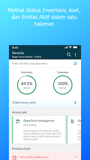 Android application SMILE Monitor screenshort